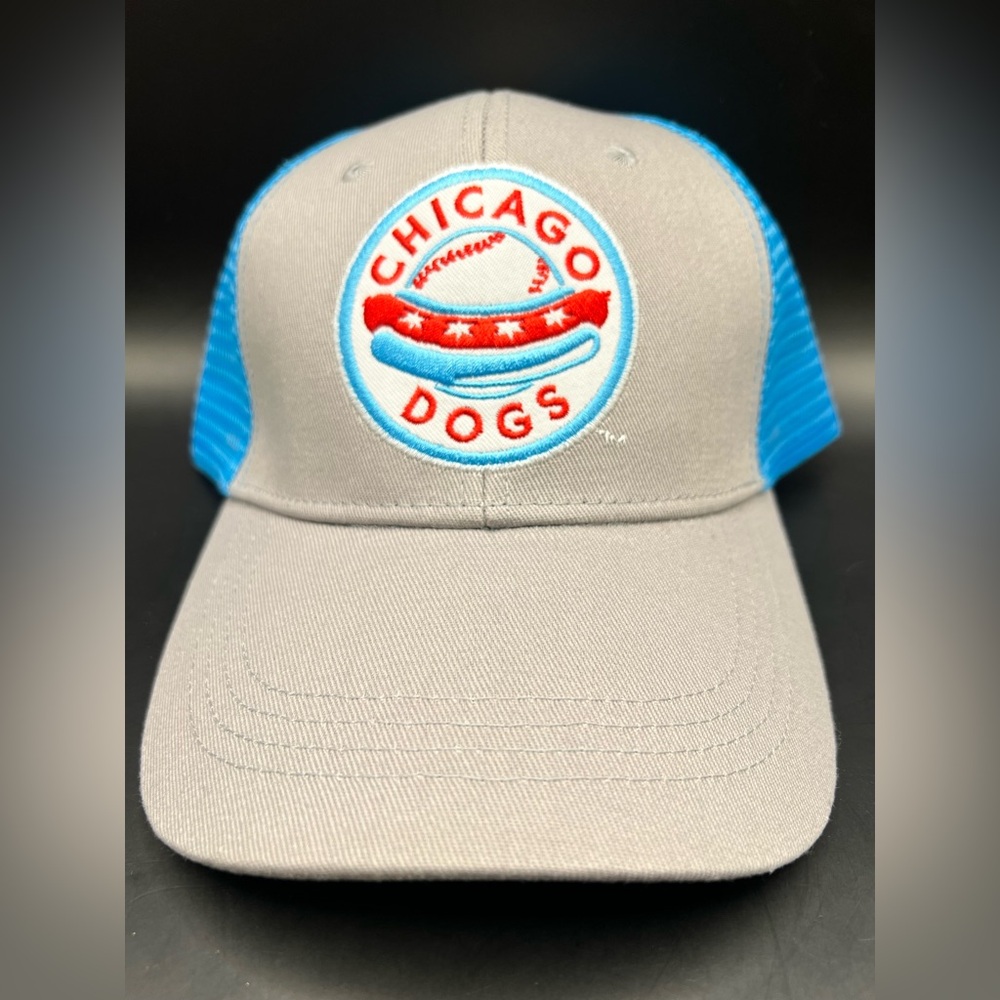 Chicago Dogs Gray and Blue Dog Cap, Adjustable